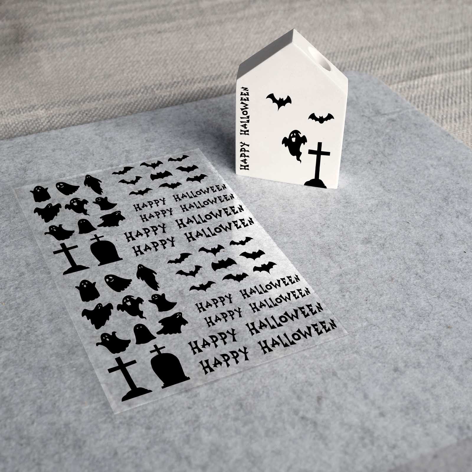 randlose Rub-on Sticker Halloween 02