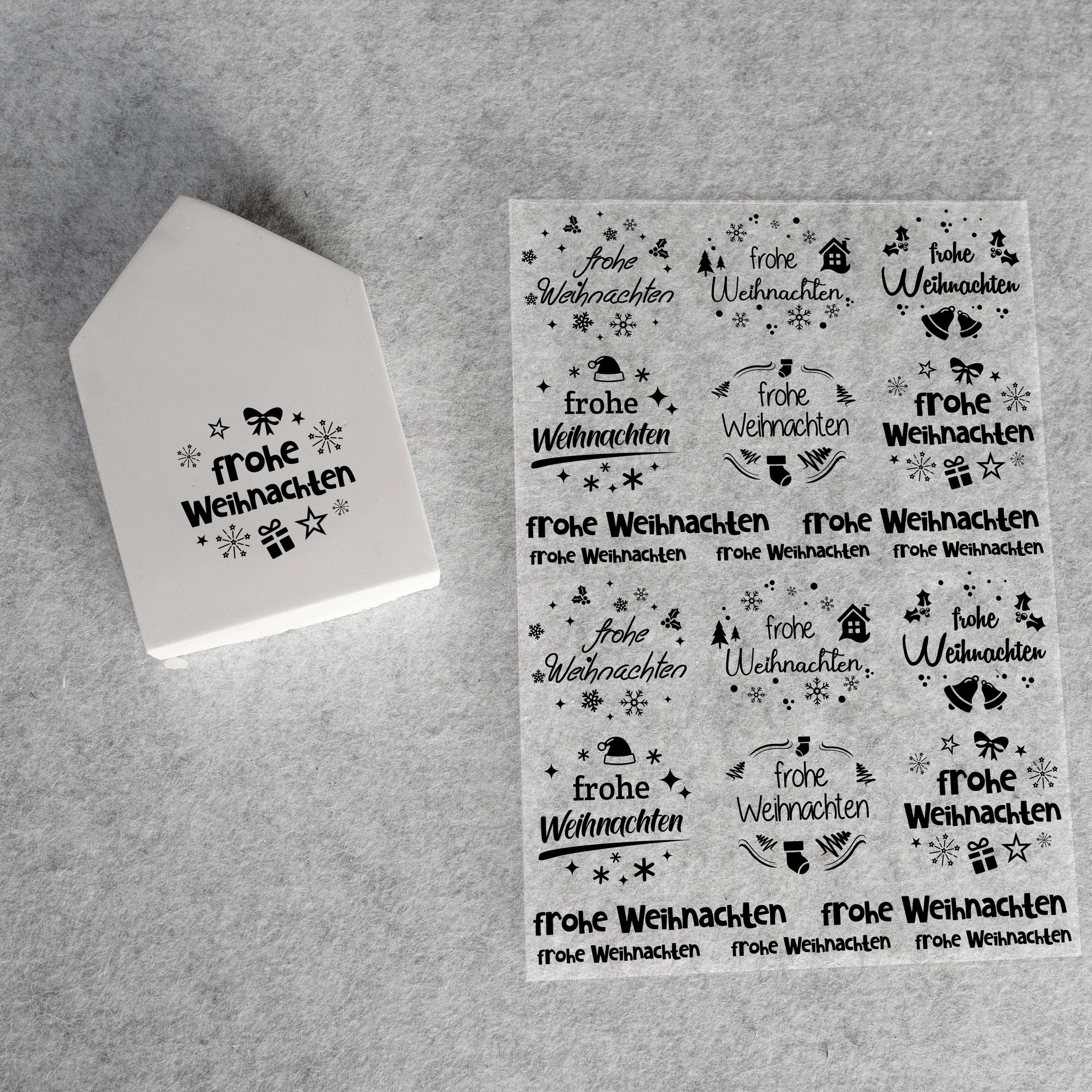 randlose Rub-on Sticker M159 Weihnachten 02