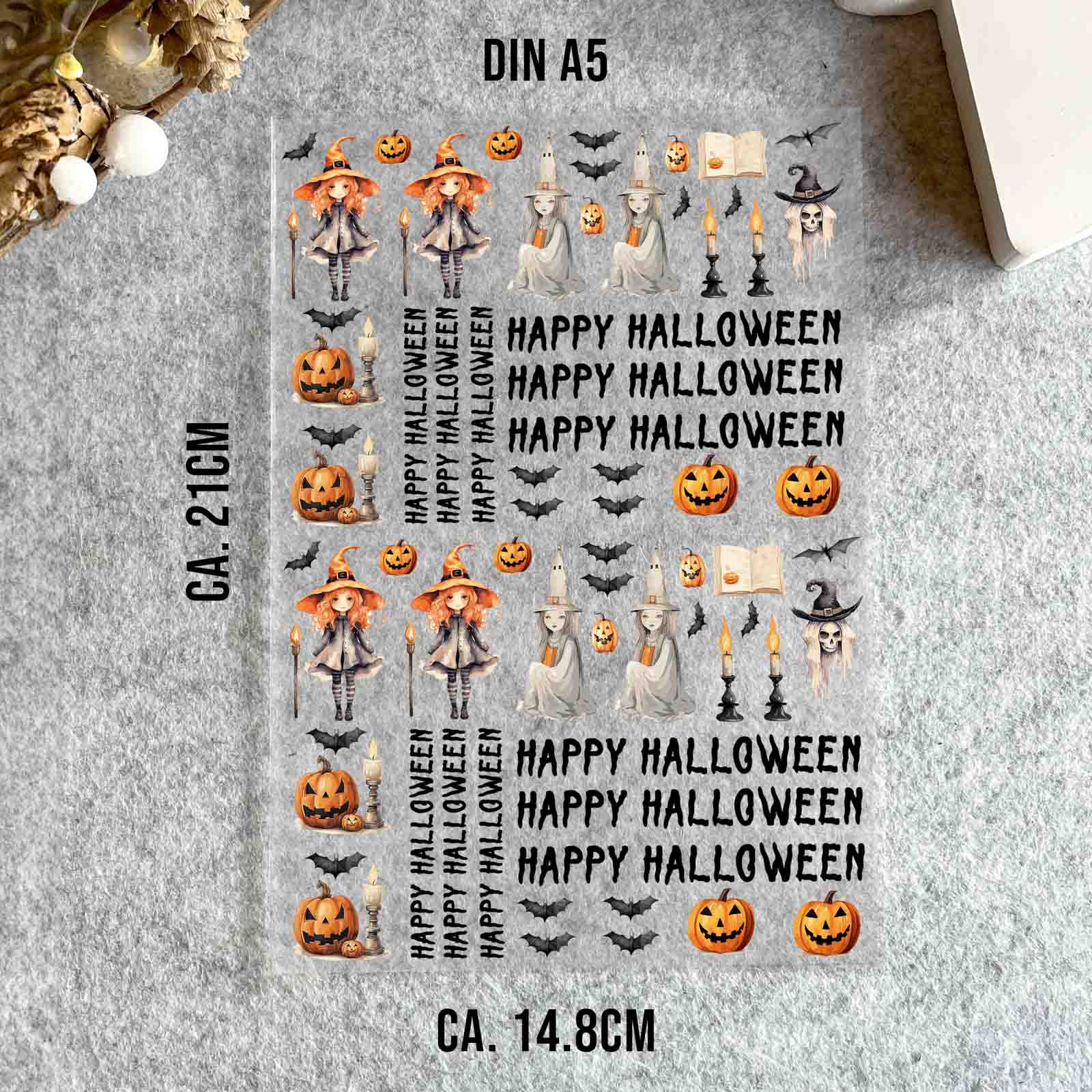 randlose Rub-on Sticker Halloween 05