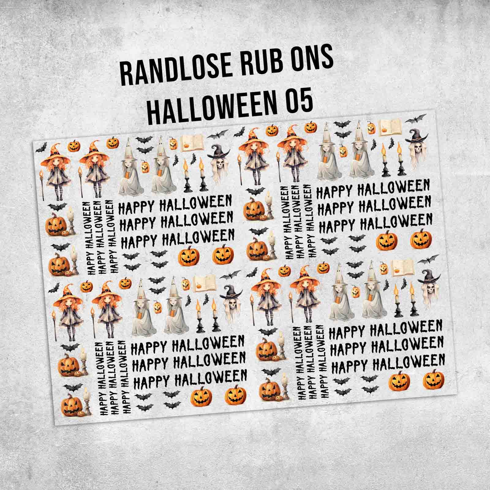 randlose Rub-on Sticker Halloween 05