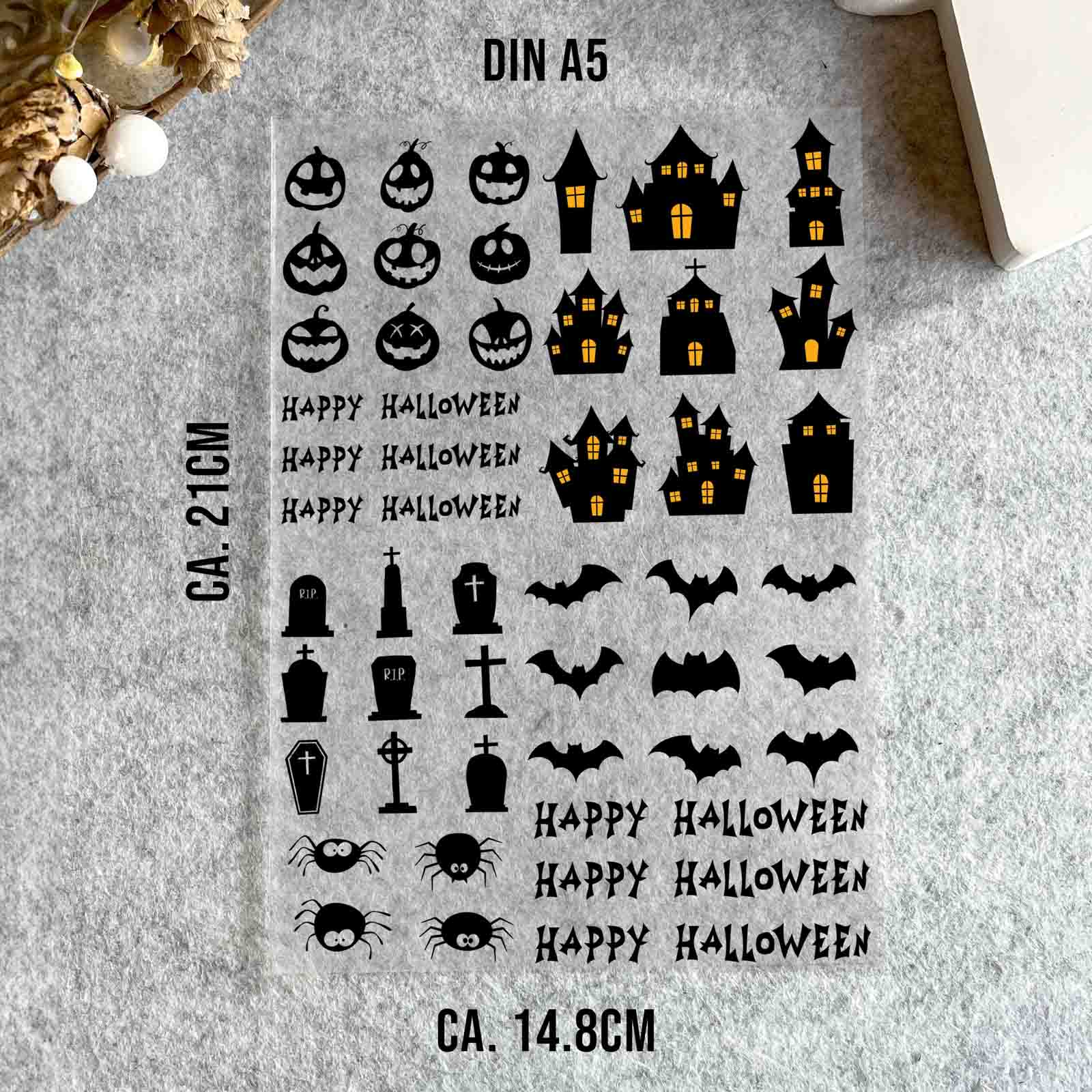randlose Rub-on Sticker Halloween 03