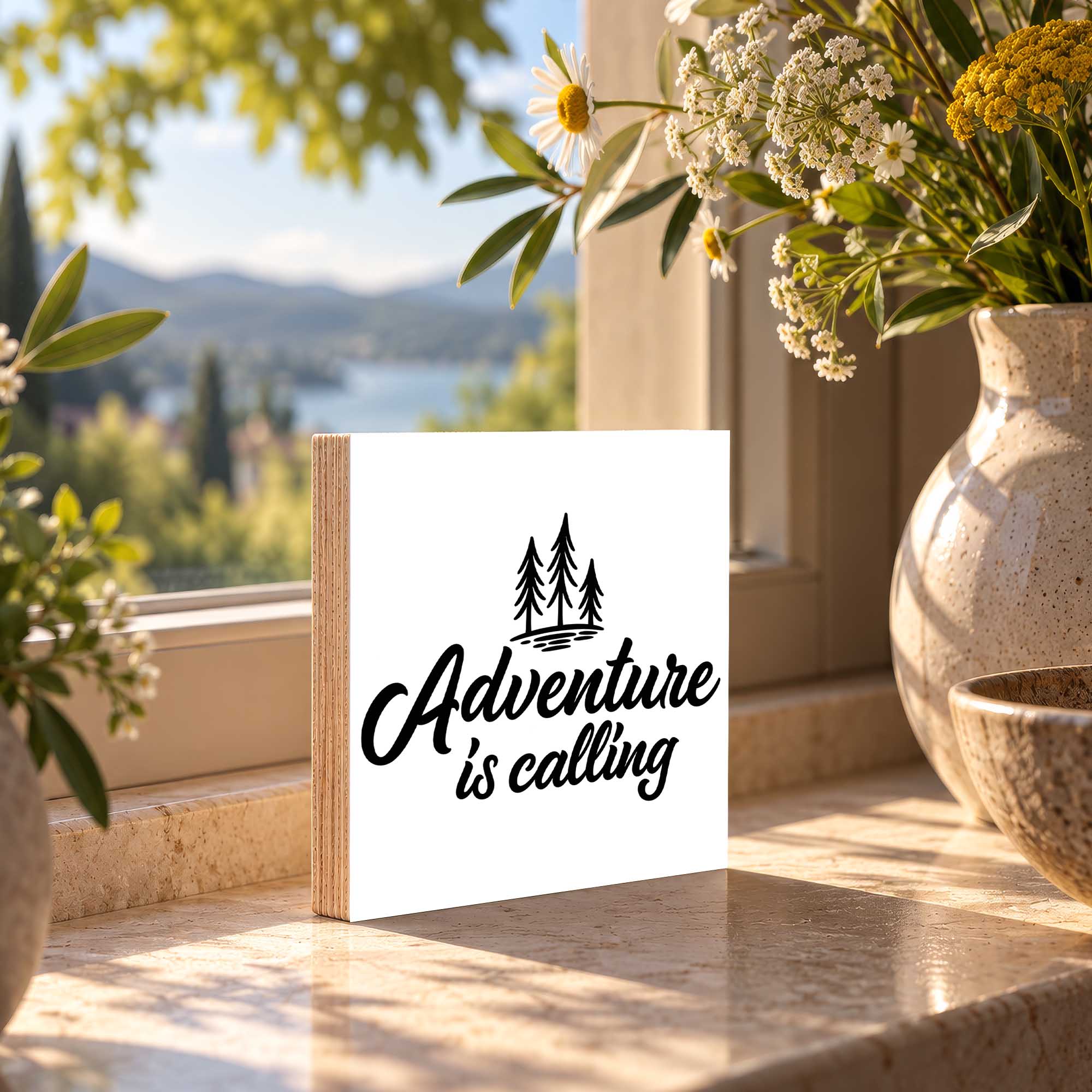 Woodprint Adventure is calling mit Tannen – Motiv 001