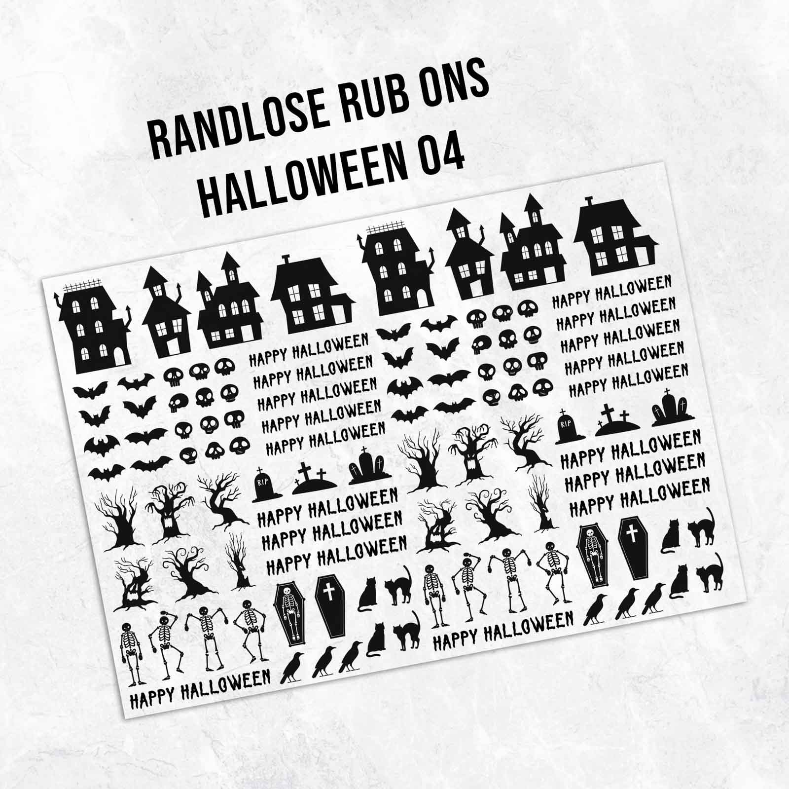 randlose Rub-on Sticker Halloween 04