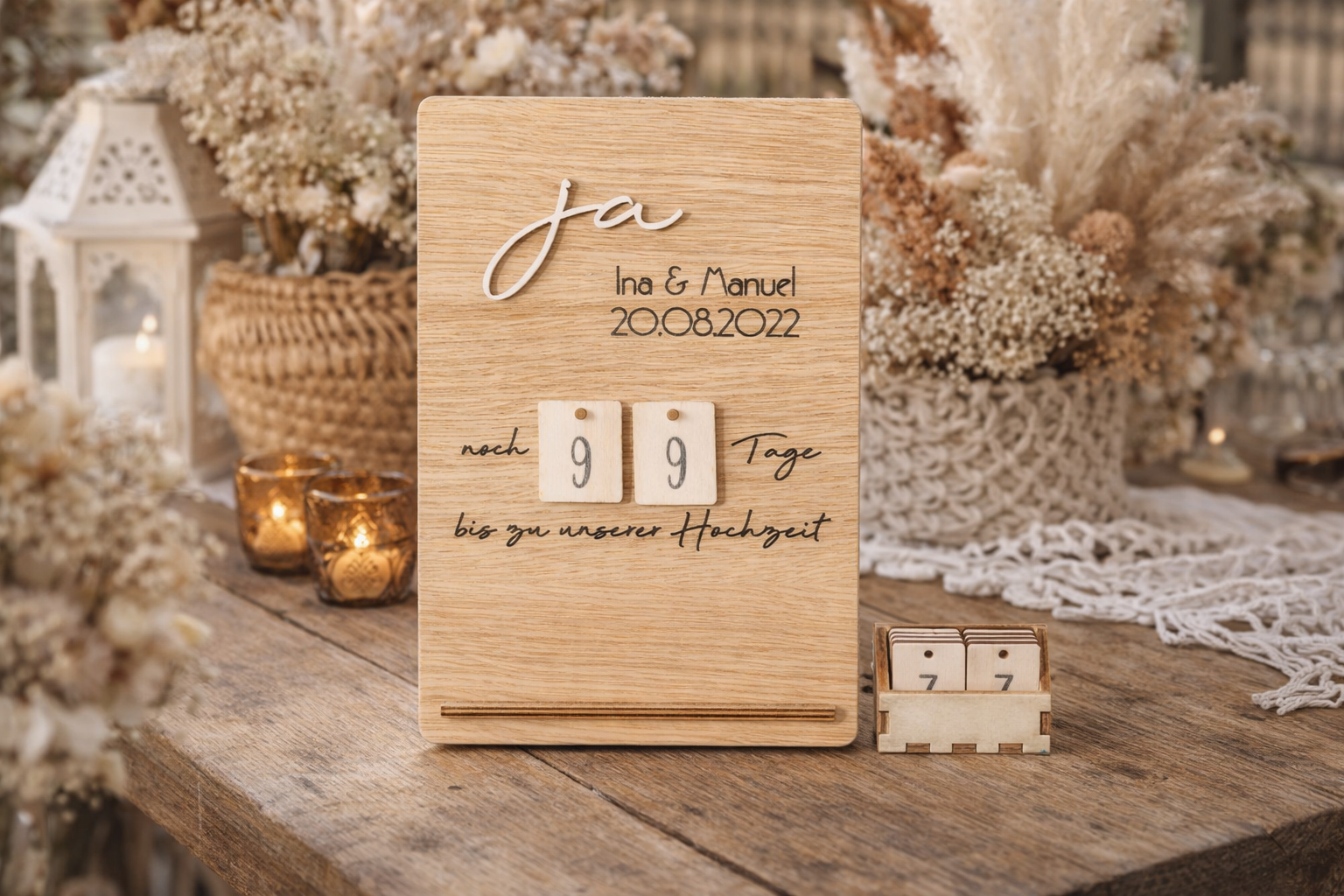 Hochzeitscountdown - Verlobungsgeschenk