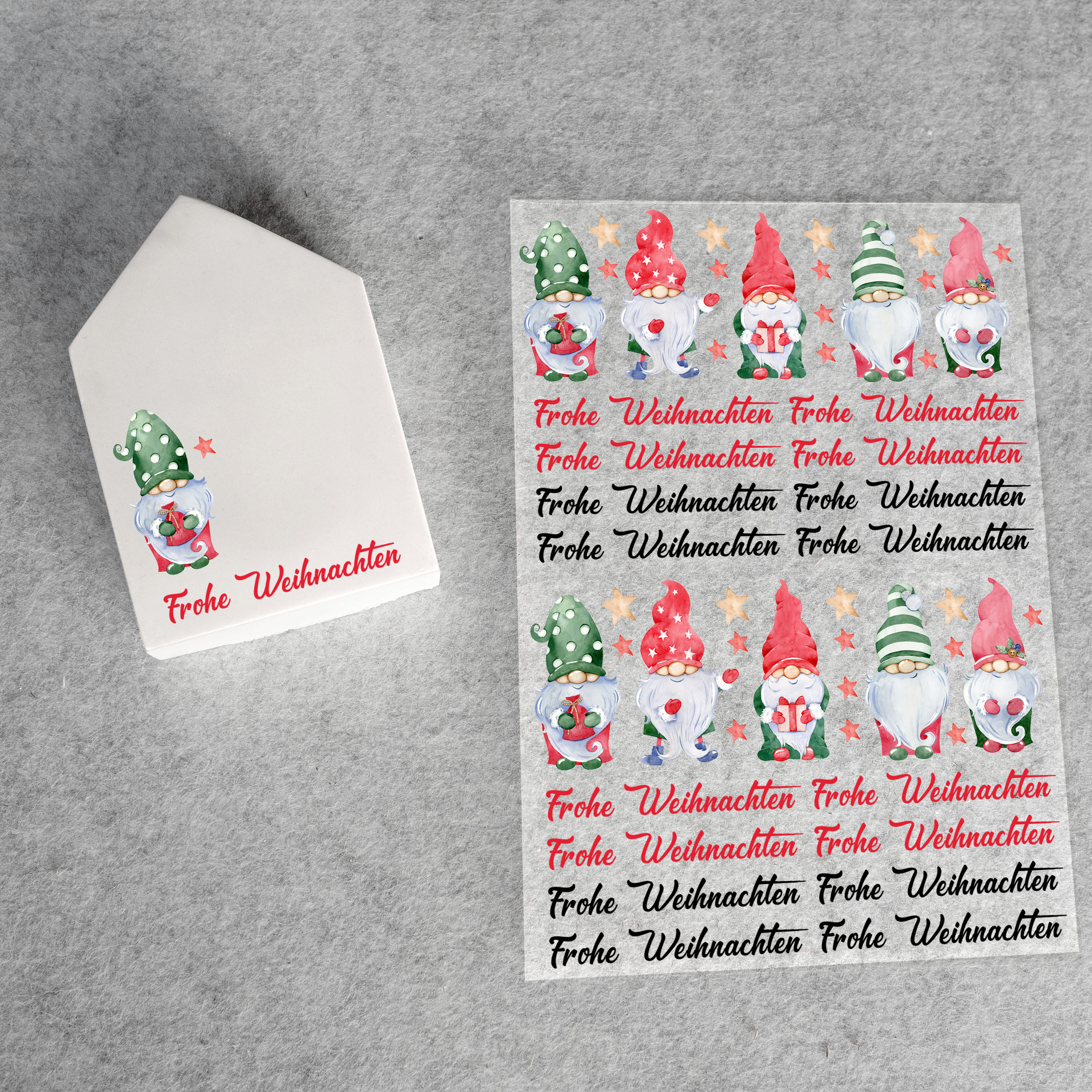randlose Rub-on Sticker M133 Wichtel