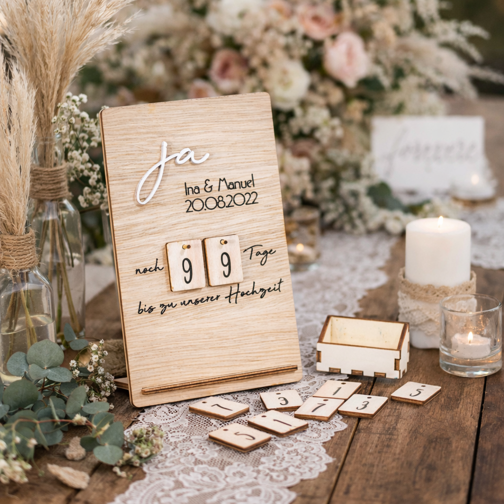 Hochzeitscountdown - Verlobungsgeschenk