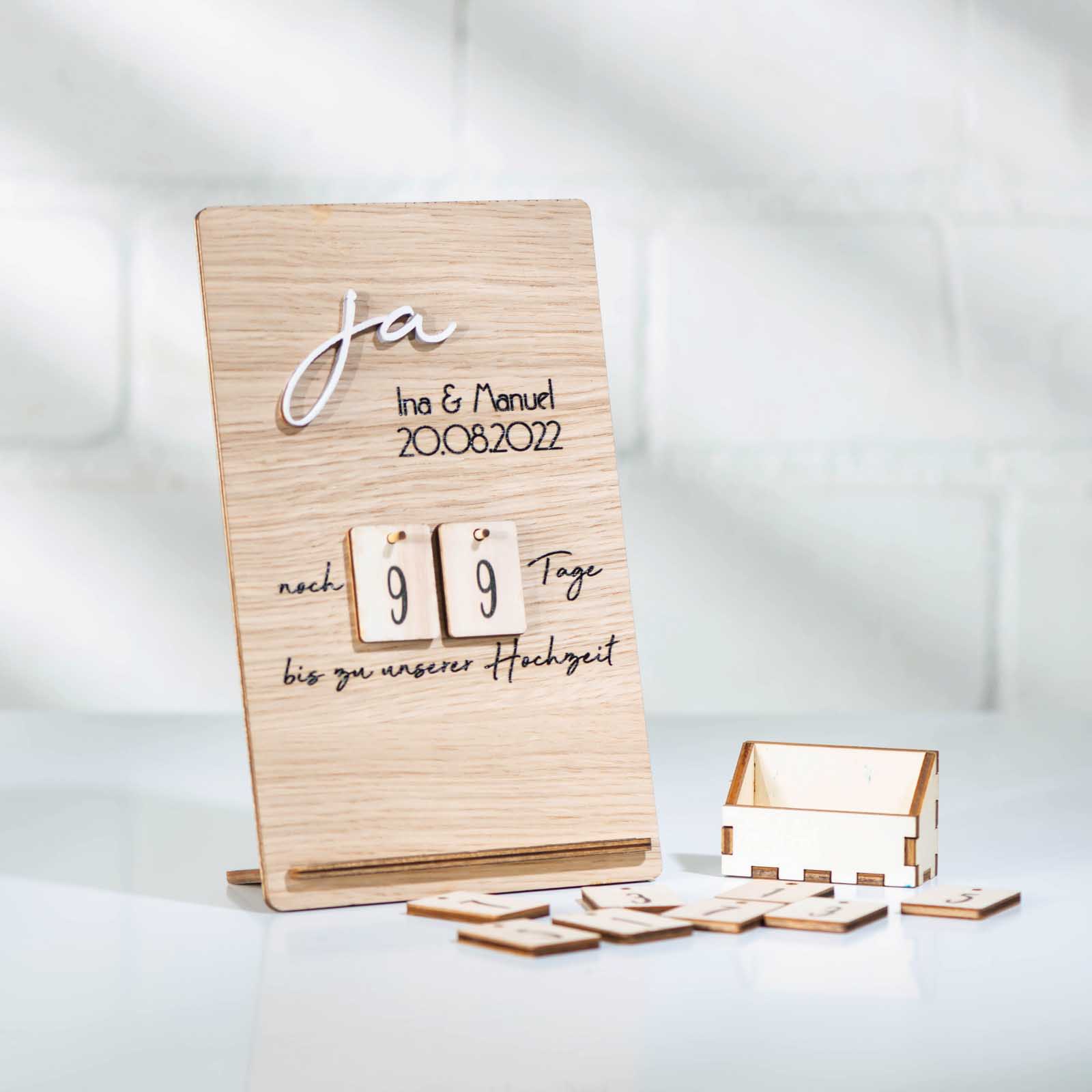 Hochzeitscountdown - Verlobungsgeschenk