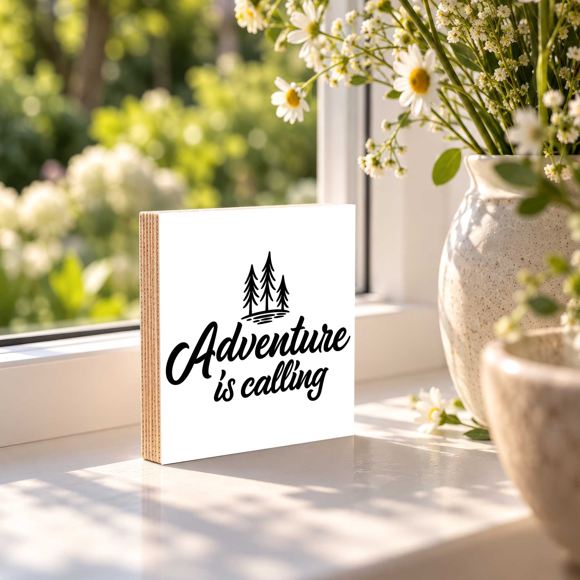Woodprint Adventure is calling mit Tannen – Motiv 001